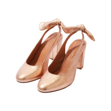 Metallic pink Odette pumps Pour