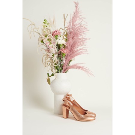 Metallic pink Odette pumps Pour