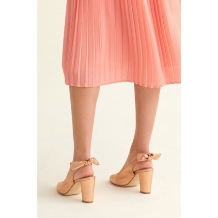 Metallic pink Odette pumps Pour