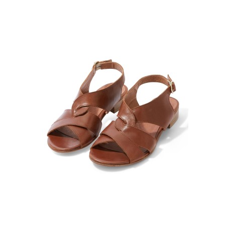 Camel Myriam crossed sandals acheter