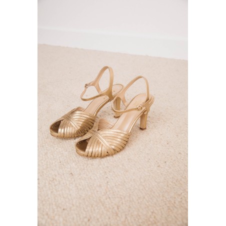 Golden Pepita pumps Jusqu'à 80% De Réduction