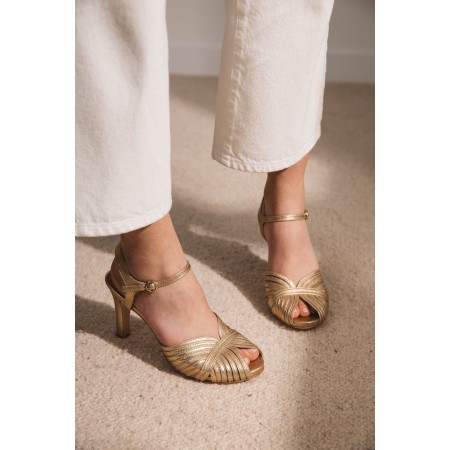 Golden Pepita pumps Jusqu'à 80% De Réduction