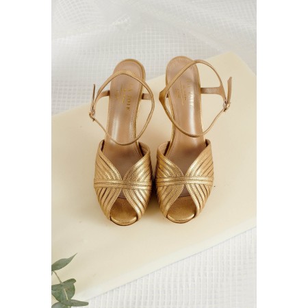 Golden Pepita pumps Jusqu'à 80% De Réduction