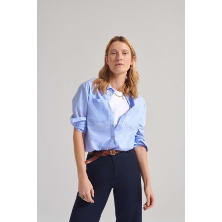 Blue Mika shirt ouvre sa boutique