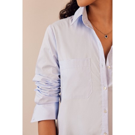 Blue Mika shirt ouvre sa boutique