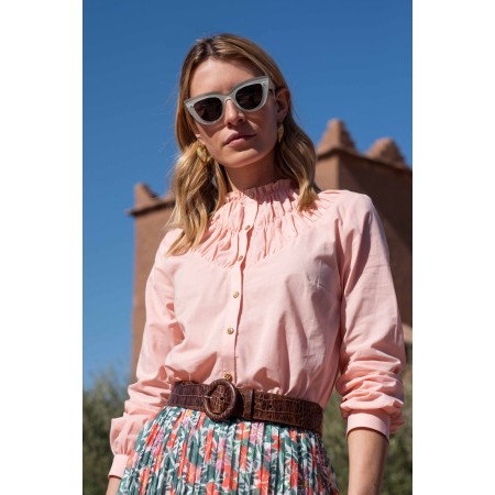 Pale pink Myra shirt pas chere