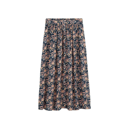 Navy Indian Sally skirt pas chere