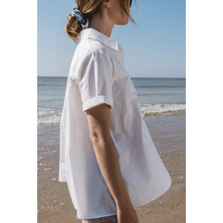 Natural white Adriane shirt livraison gratuite