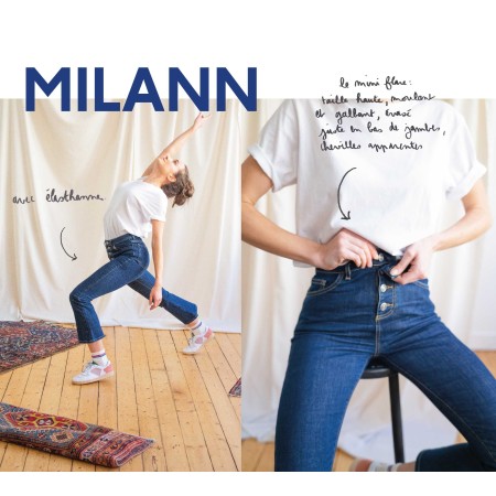 Midnight blue Milann jeans de technologie