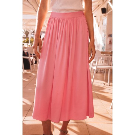 Sally pink satin skirt Le MVP de beaucoup