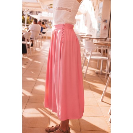 Sally pink satin skirt Le MVP de beaucoup