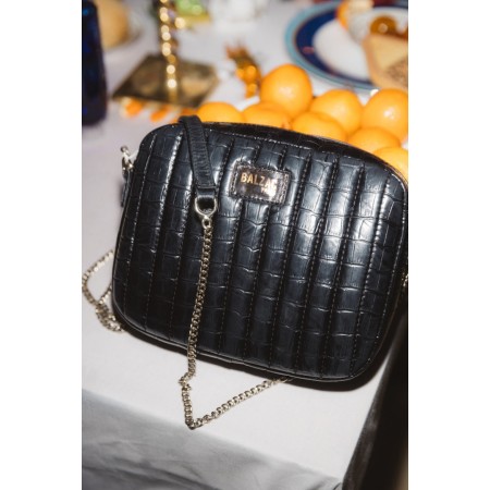 Embossed black Caesar bag 50-70% off 