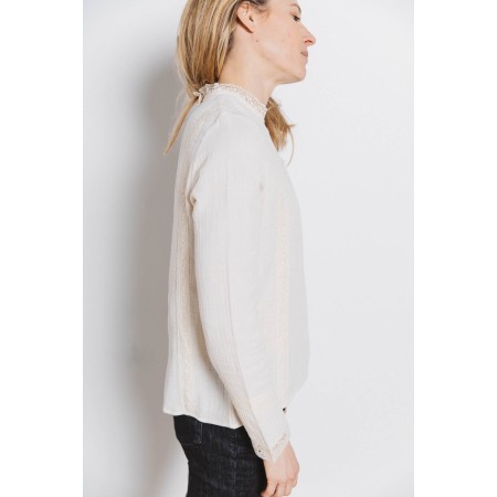 Ecru Lisette blouse de France