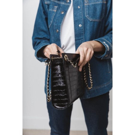 Embossed black rodin bag Le MVP de beaucoup