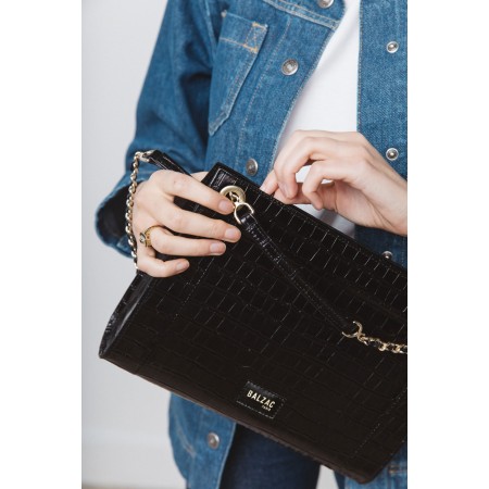 Embossed black rodin bag Le MVP de beaucoup