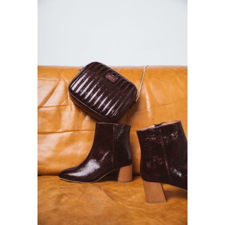 Purple patent Maral ankle boots du meilleur 