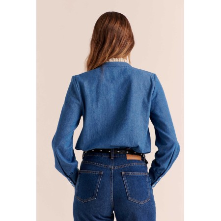 Leopoldine blue shirt basket pas cher