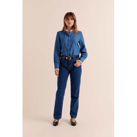 Leopoldine blue shirt basket pas cher