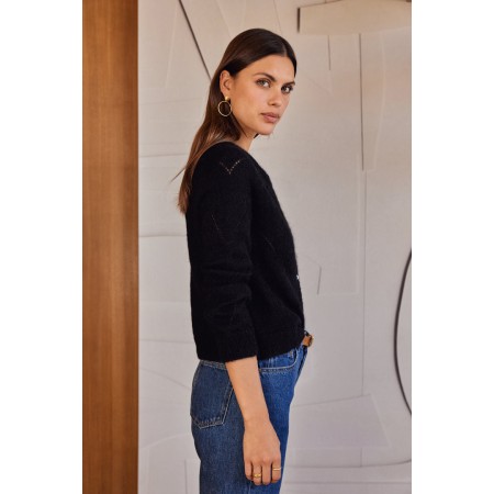 Black Caleb cardigan 50% de réduction en Octobre 2024