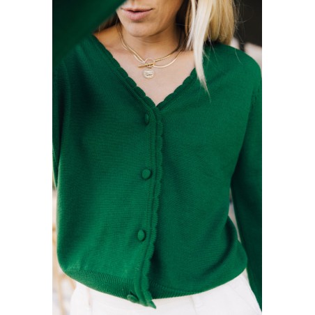 Izia green cardigan Faites des économies