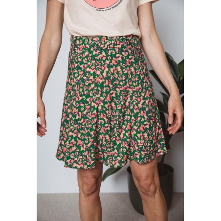 Brush print Alia skirt Pour