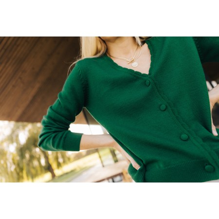 Izia green cardigan Faites des économies