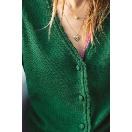 Izia green cardigan Faites des économies