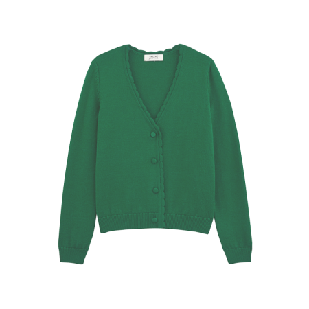 Izia green cardigan Faites des économies