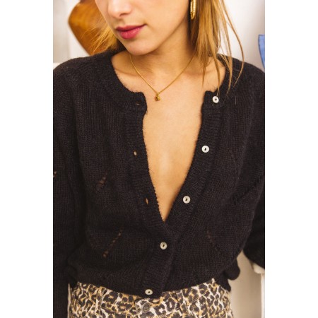 Black Caleb cardigan 50% de réduction en Octobre 2024