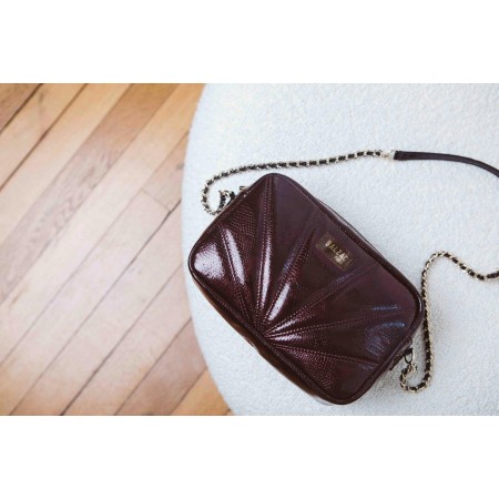 Purple patent Barthes bag de pas cher