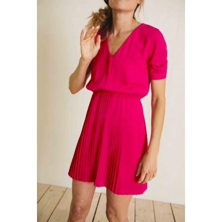 Short fuchsia Natasha dress de la marque