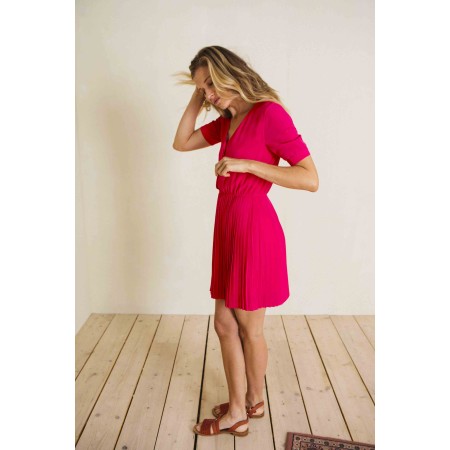 Short fuchsia Natasha dress de la marque