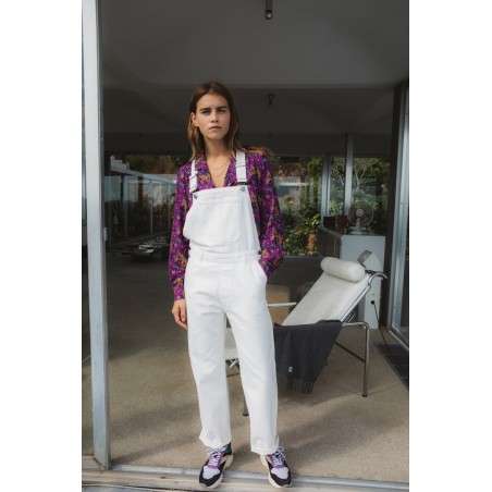 Pearl white Reda dungarees chez Cornerstreet bien 