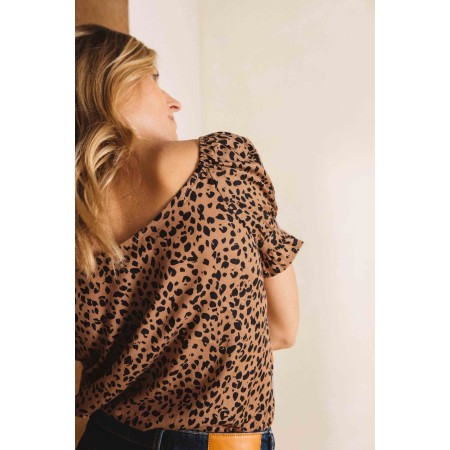 Cheetah print Isylda shirt à prix réduit toute l'année