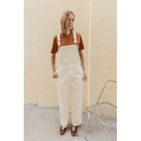 Pearl white Reda dungarees chez Cornerstreet bien 