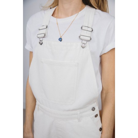 Pearl white Reda dungarees chez Cornerstreet bien 