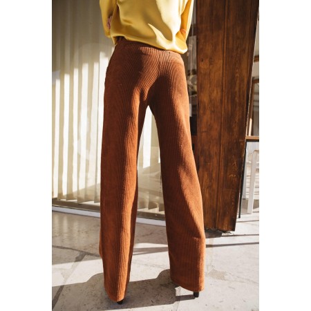 Diego rust velvet trousers commande en ligne