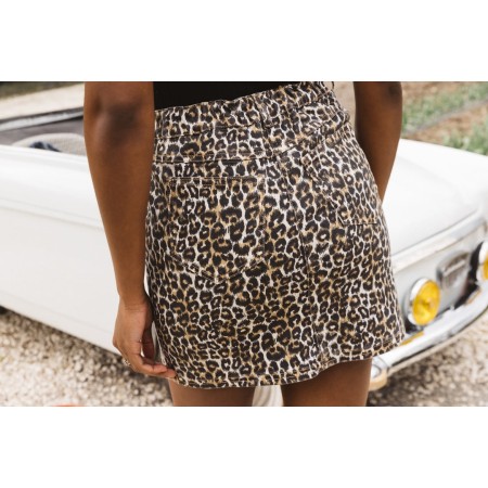 Loane leopard print skirt de pas cher