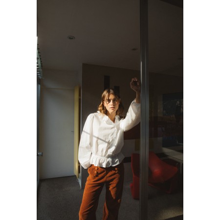 Diego rust velvet trousers commande en ligne