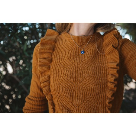 Vivianne coffee wool jumper pas cher