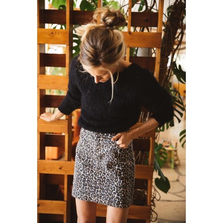 Loane leopard print skirt de pas cher