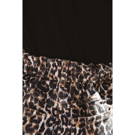 Loane leopard print skirt de pas cher