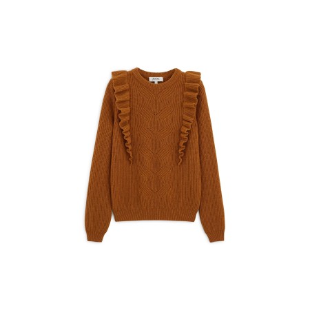 Vivianne coffee wool jumper pas cher