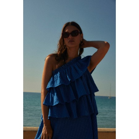 Robe Nouba vichy bleu store