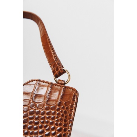 Embossed cognac Jacob bag pas cher 