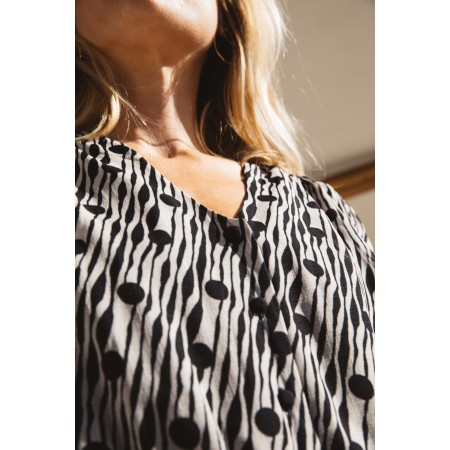 Polka Dot Zebra Print Izel Dress de la marque