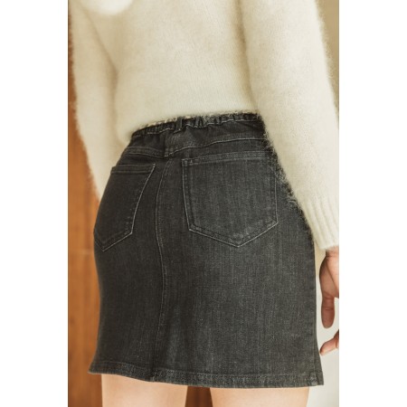 Dark gray Loane skirt destockage