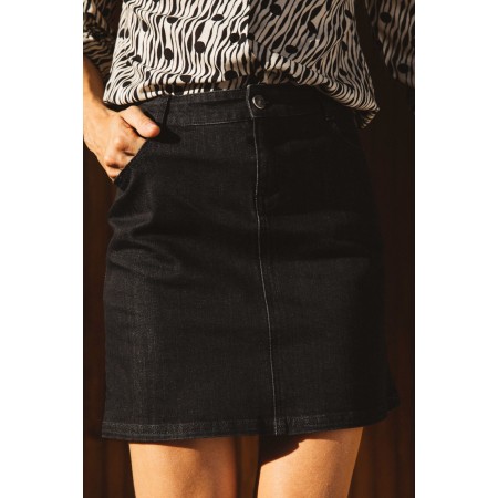 Dark gray Loane skirt destockage