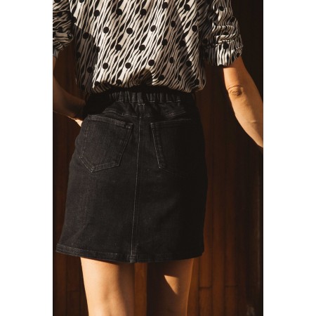 Dark gray Loane skirt destockage