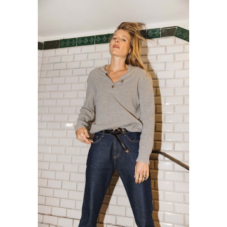 Ivanie thatched sweater in merino wool 50-70% off 